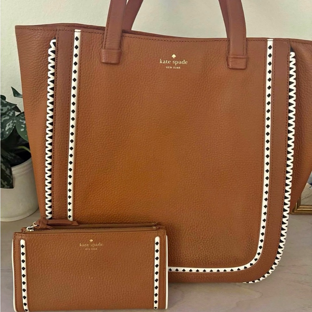 Kate Spade Tan Tote Bag and Wallet Set - Picture 1 of 5